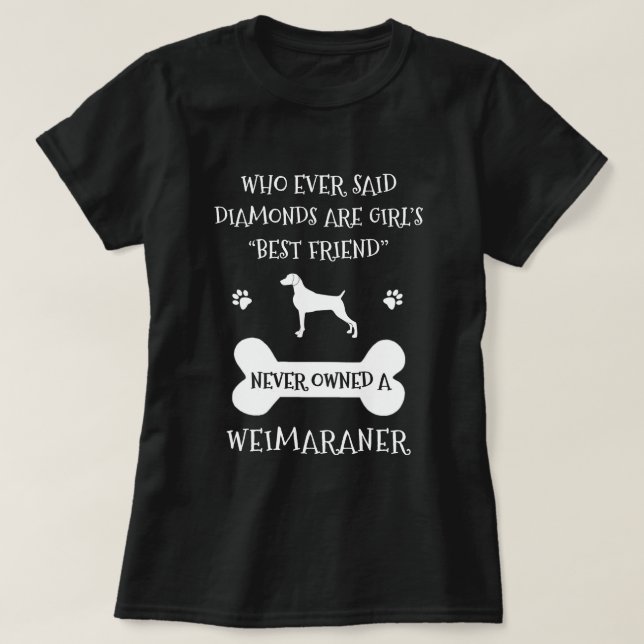 T-shirt Le meilleur ami de Weimarananer (Design devant)
