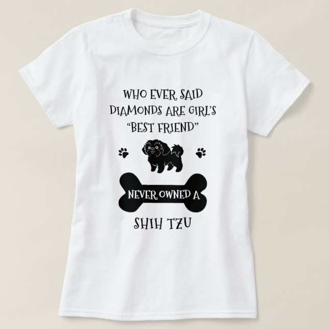 T-shirt Le meilleur ami du Chien Chien Chien Chih Tzu (Design devant)