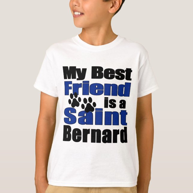 T-shirt Le meilleur ami Saint Bernard (Devant)