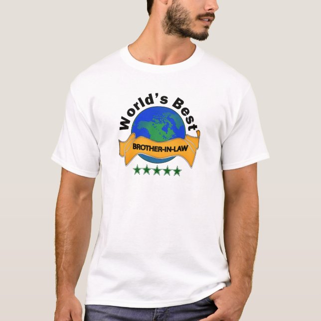 T-shirt Le meilleur beau-frère du monde (Devant)