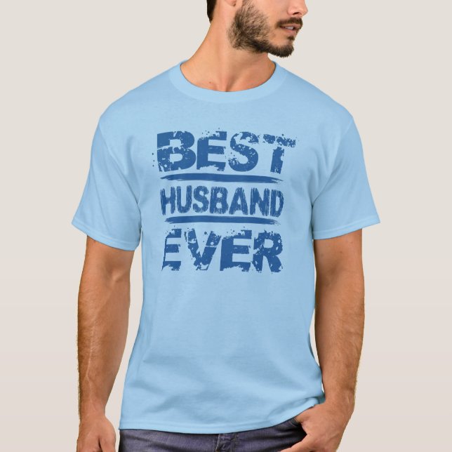 T-shirt Le MEILLEUR BLEU TOUJOURS grunge des textes H02A (Devant)