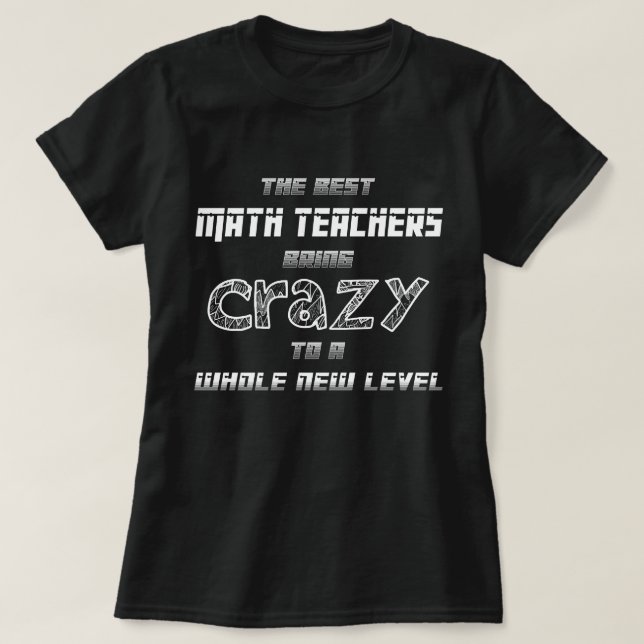 T-shirt Le meilleur cadeau drôle de professeur de maths (Design devant)