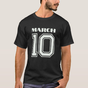 T-shirt Le Meilleur Cadeau Pour Anniversaire Mars 10