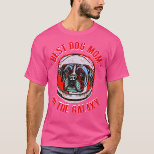 T-shirt Le Meilleur Chien De Boxer Maman Dans La Galaxie -