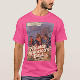 T-shirt Le Meilleur De L'Amérique Winston. Publicité vinta