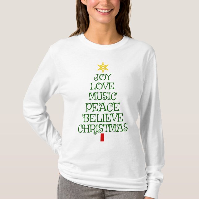 T-shirt Le meilleur de Noël, dans un arbre ! (Devant)