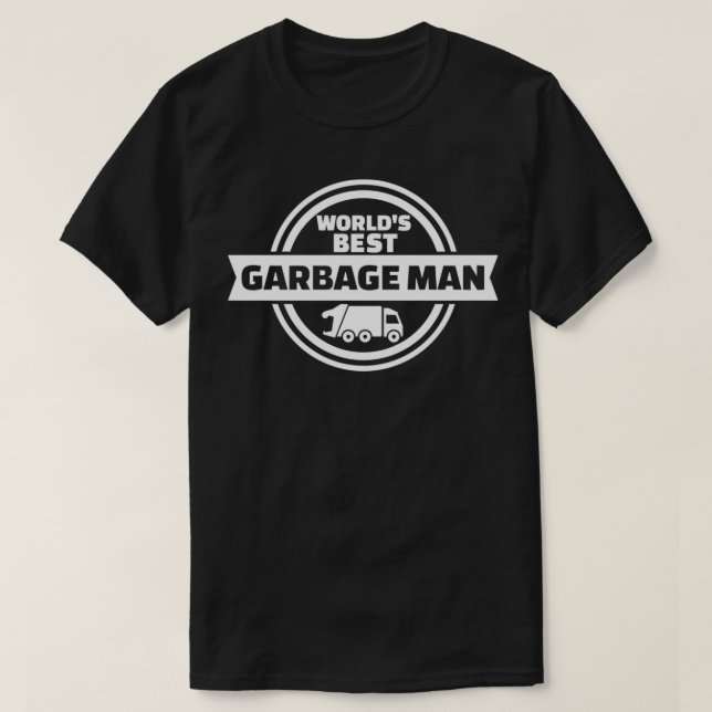 T-shirt Le meilleur éboueur du monde (Design devant)