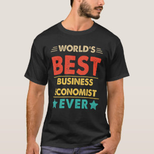 T-shirt Le meilleur économiste d'affaires du monde de Retr