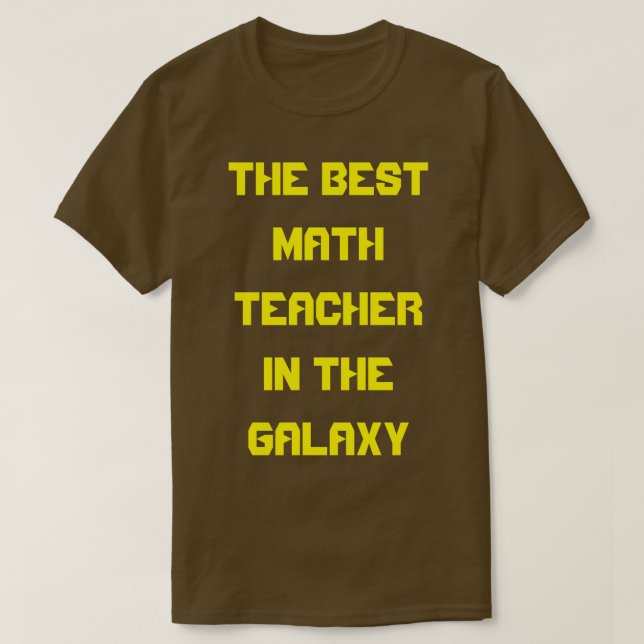 T-shirt Le Meilleur Enseignant En Mathématiques Dans La Ga (Design devant)