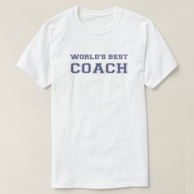 T-shirt Le meilleur entraîneur du monde (Design devant)