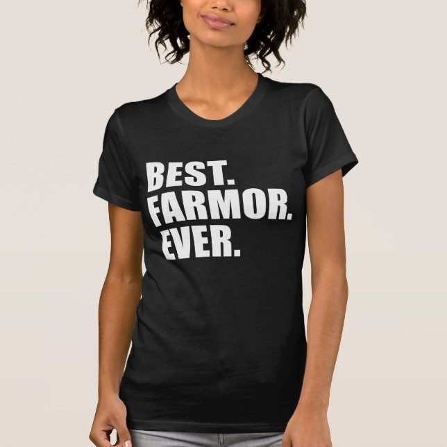 T-shirt Le meilleur. Farmor. Jamais. (SUR L'OBSCURITÉ) (Devant)