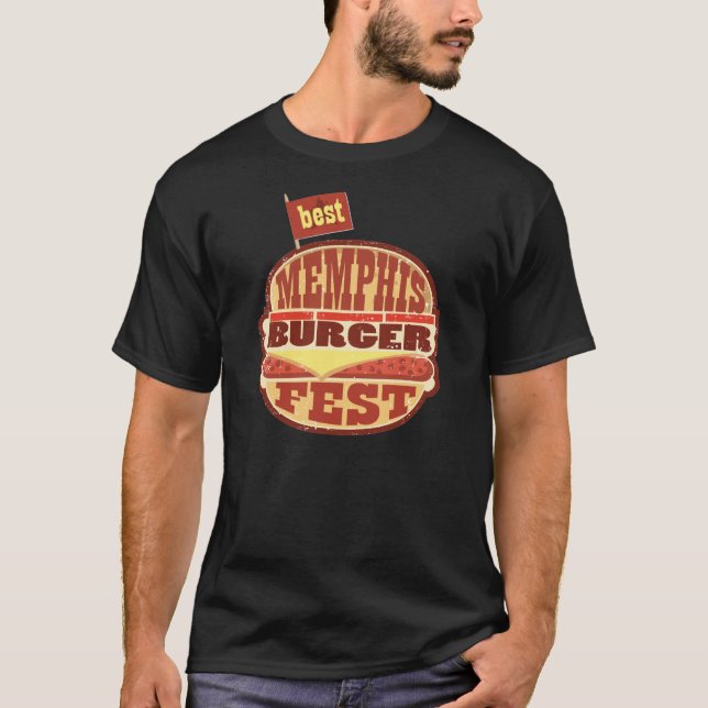 T-shirt Le meilleur Fest d'hamburger de Memphis (Devant)