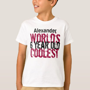 T-shirt Le meilleur garçon de 6 ans au monde