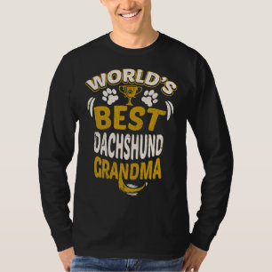 T-shirt Le Meilleur Grand-Chien De Dachshund Au Monde