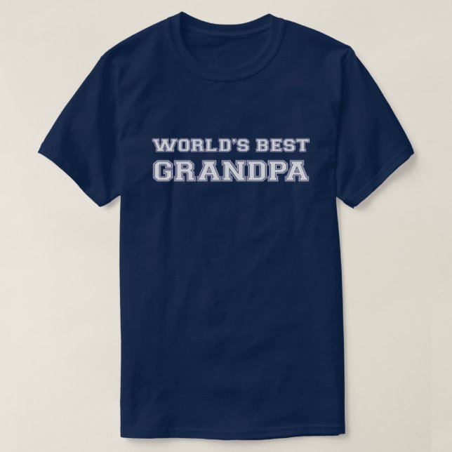 T-shirt Le meilleur grand-papa du monde (Design devant)