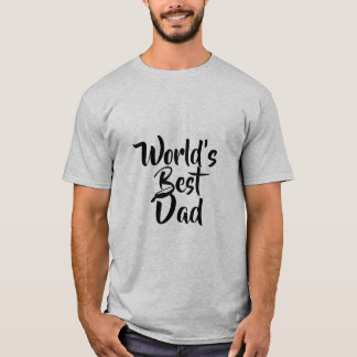 T-shirt Le meilleur gris de fête des pères du papa du