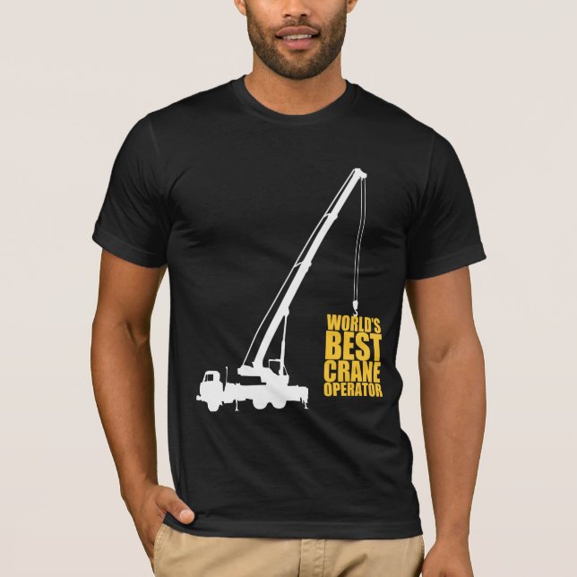 T-shirt Le meilleur grutier du monde (Devant)