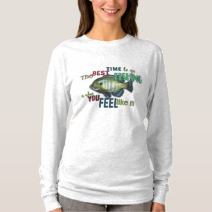 T-shirt Le Meilleur Moment Pour Aller Pêcher