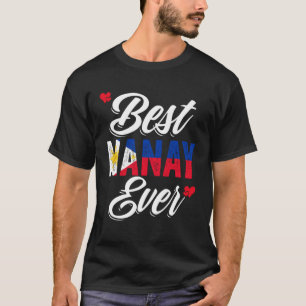 T-shirt Le Meilleur Nanay Jamais Philippine Amour Pour Un