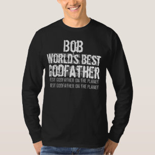 T-shirt Le meilleur nom de coutume du parrain du monde