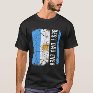 T-shirt Le meilleur papa argentin jamais Argentine Papa pè
