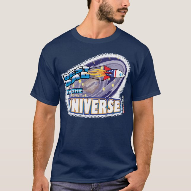 T-shirt Le meilleur papa dans l'univers (Devant)