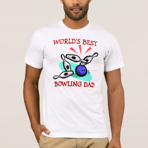 T-shirt Le meilleur papa de bowling des mondes
