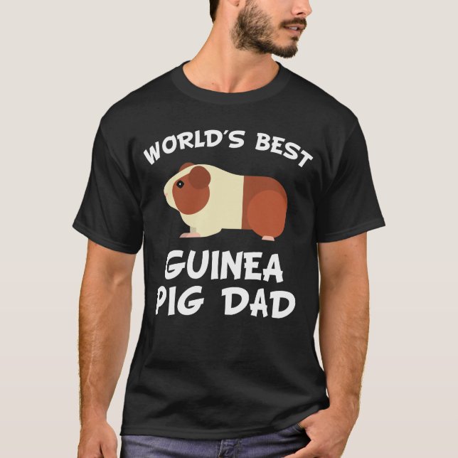T-shirt Le meilleur papa du cobaye du monde (Devant)