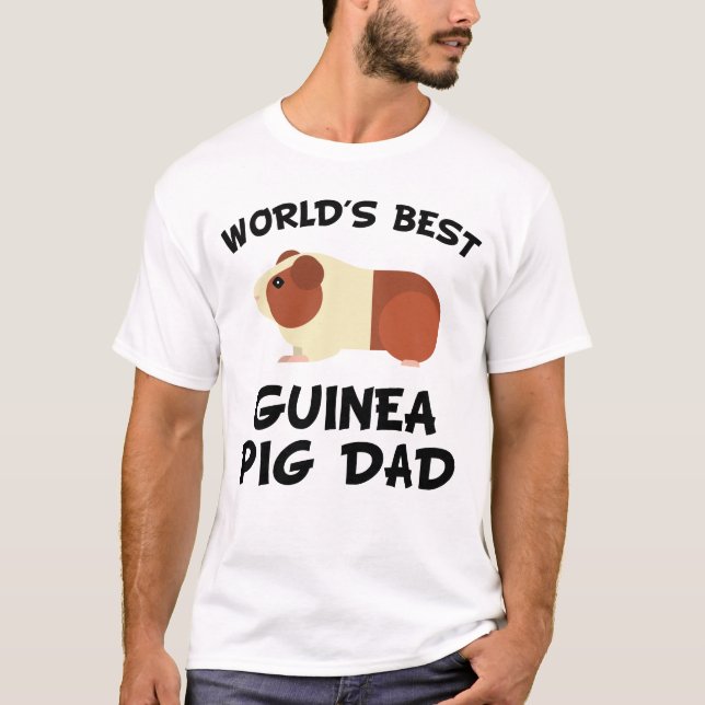 T-shirt Le meilleur papa du cobaye du monde (Devant)