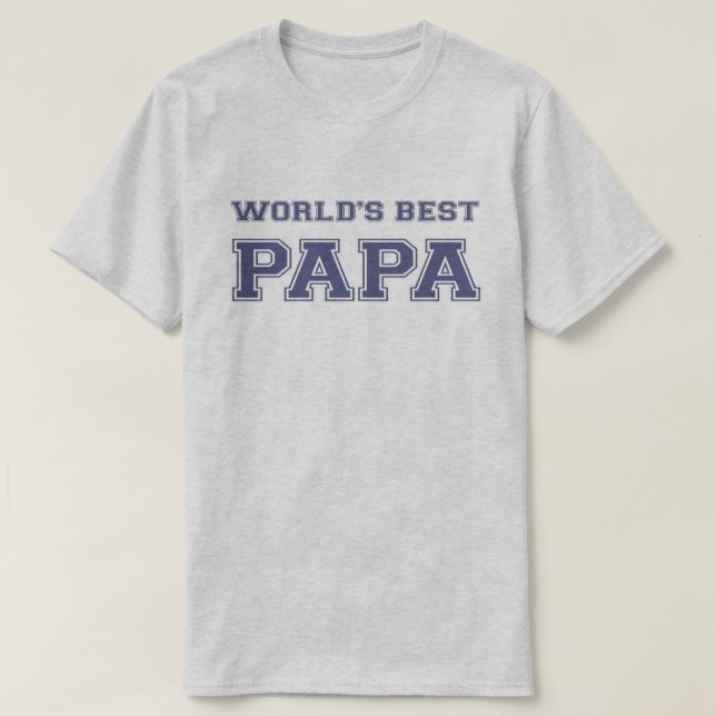 T-shirt Le meilleur papa du monde (Design devant)