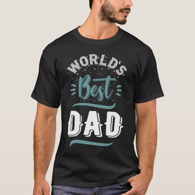 T-shirt Le meilleur papa du monde (Devant)