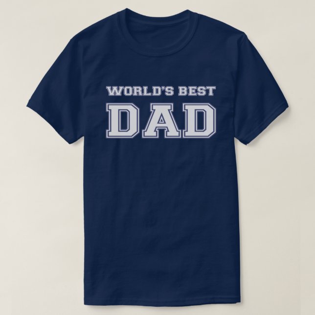 T-shirt Le meilleur papa du monde (Design devant)