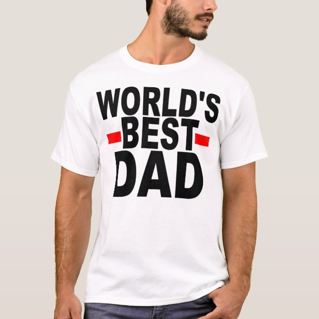 T-shirt Le meilleur papa du monde (Devant)