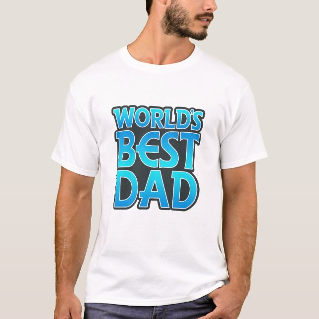 T-shirt Le meilleur papa du monde (Devant)