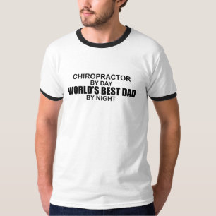 T-shirt Le meilleur papa du monde par nuit - chiroprakteur