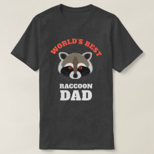 T-shirt Le meilleur papa du raton laveur du monde drôle