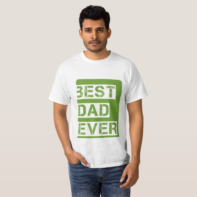T-shirt Le meilleur papa JAMAIS (Devant entier)