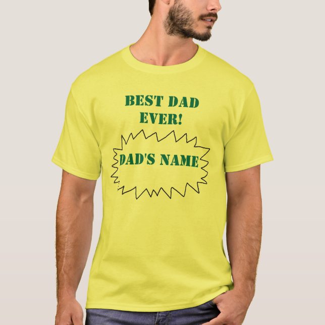 T-shirt LE MEILLEUR PAPA JAMAIS ! - chemise (Devant)