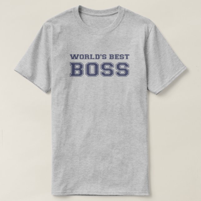 T-shirt Le meilleur patron du monde (Design devant)