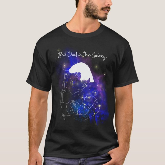 T-shirt 🌍 "Le Meilleur Père dans le... Monde ! 👑 | Gras  (Devant)