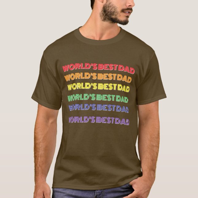 T-SHIRT LE MEILLEUR PÈRE DU MONDE (Devant)
