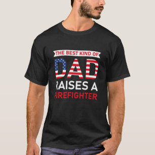 T-shirt le meilleur père élève un pompier