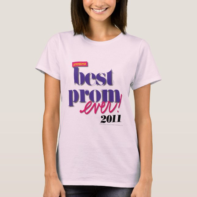 T-shirt Le meilleur pourpre de bal d'étudiants jamais - (Devant)