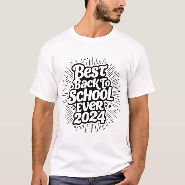 T-shirt Le Meilleur Retour À L'École En 2024 Design (Devant)