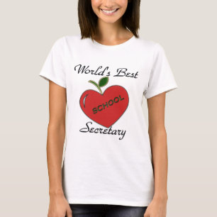T-shirt Le meilleur secrétaire de l'école du monde
