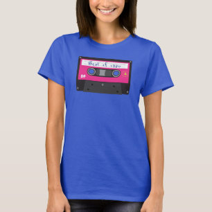 T-shirt Le meilleur Vintage de la bande de cassette noire 