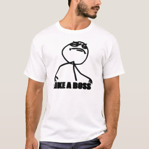 T-shirt le meme de rage aiment un patron