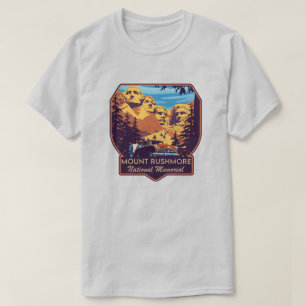 T-shirt Le Mémorial national du Mont Rushmore