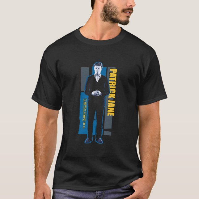 T-shirt Le mentaliste Patrick Jane Longmanchon T Shirt (Devant)