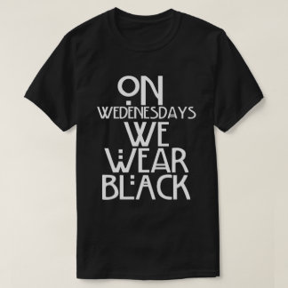 T-shirt Le mercredi nous portons le noir